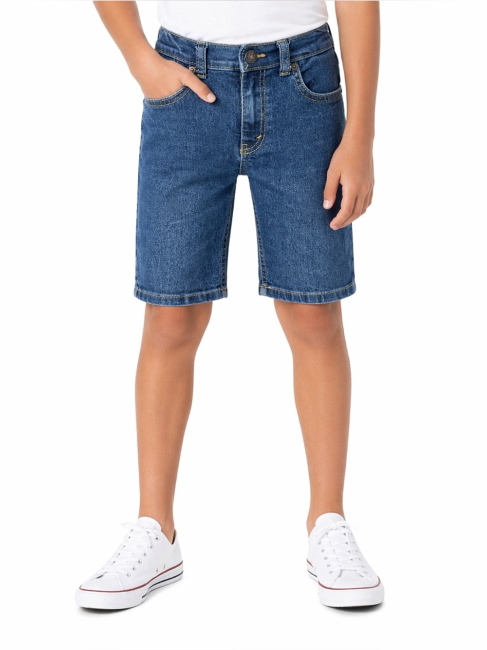 Levi’s Boys Size 7 Slim Fit Denim Shorts Adjustable Waist Blue